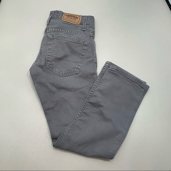 Levis Skinny Fit Jeans Boys Size 10 Gray Signature - Picture 1 of 9